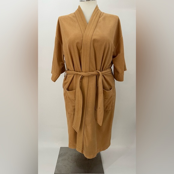VTG 80's After Hours by Diplomat Men’s Velour Robe‎ One Size Fits All Bronze - Picture 1 of 8